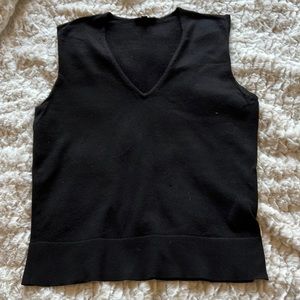 Black Jacob V neck sweater vest